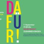 DAFÜR! singen – für Vielfalt, für Zusammenhalt und für die Freiheit der Kunst